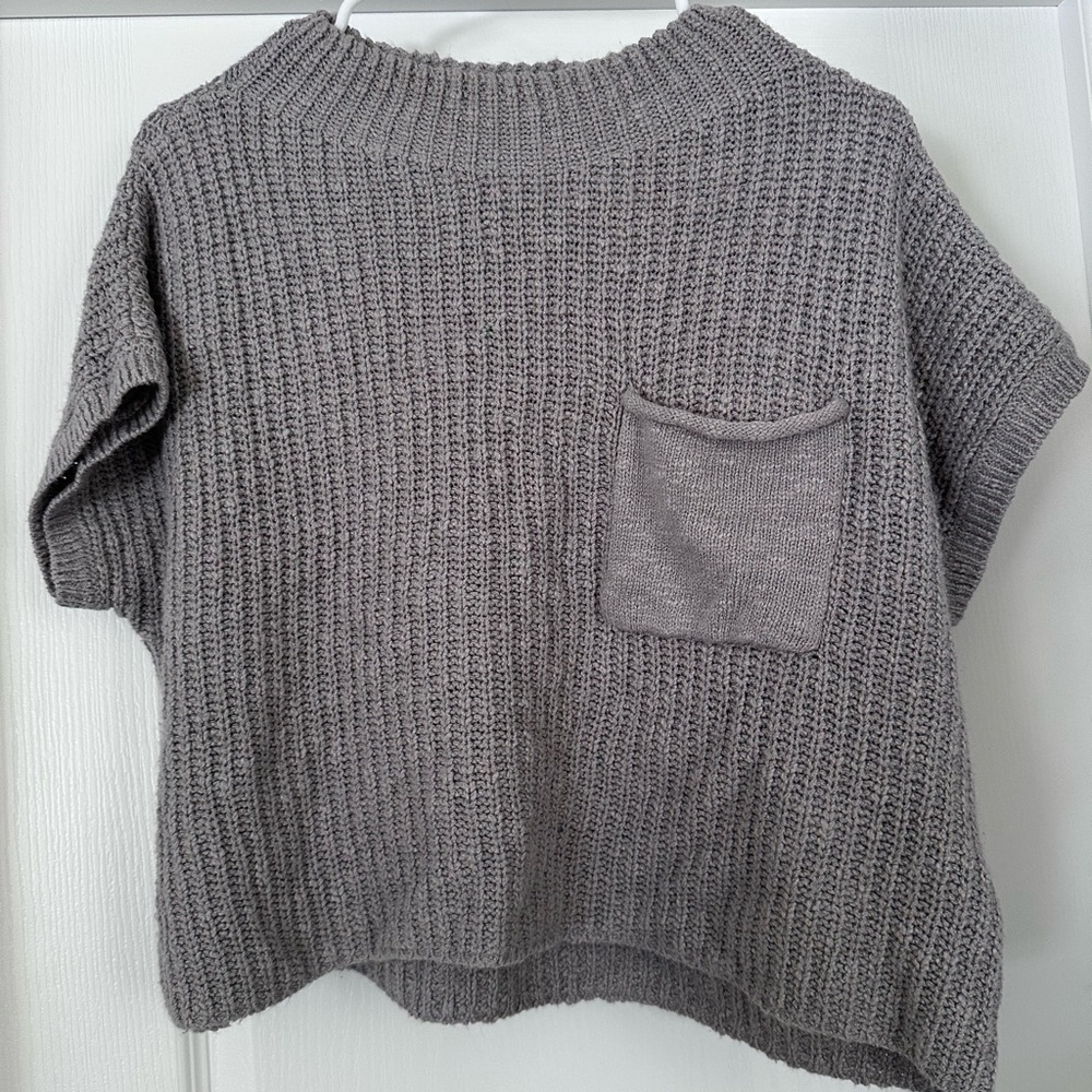 Pink Rose Heathered Knit Sweater